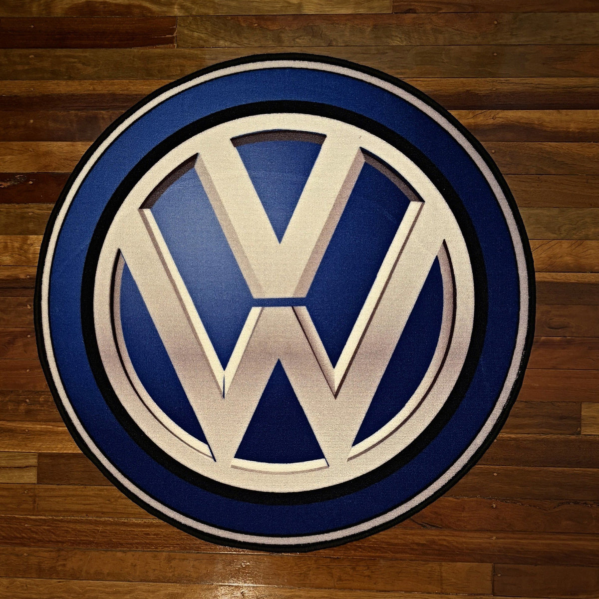 Volkswagen Logo - 1m Round Rug