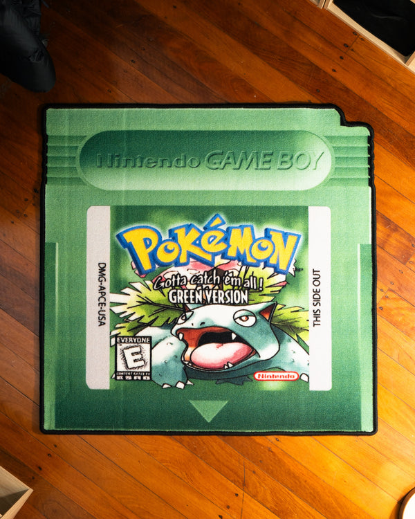 Pokémon Green Gameboy Cartridge - 1x1m Cartridge Rug