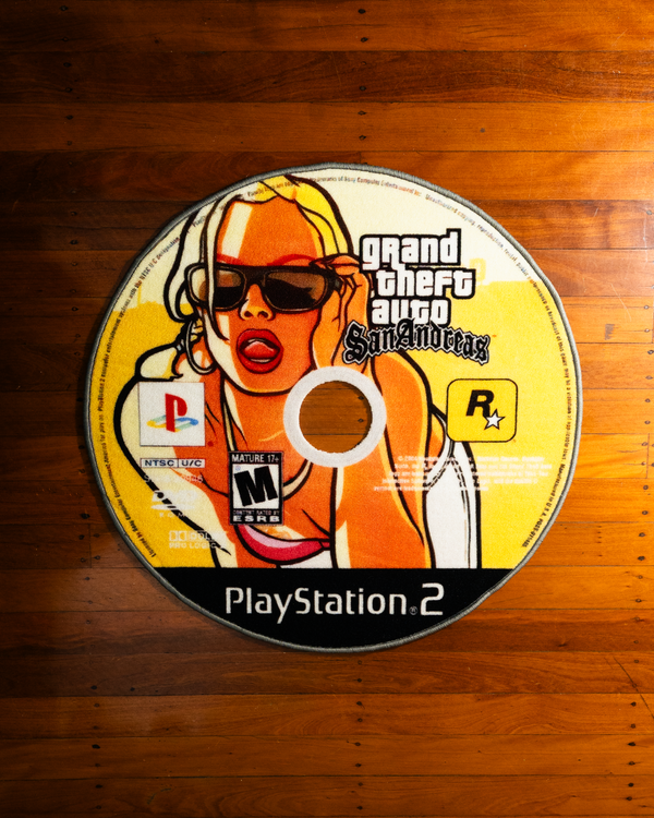 Grand Theft Auto: San Andreas PS2 Disk Rug 90cm