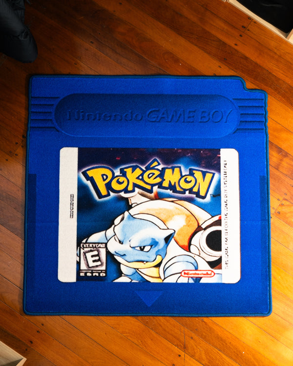 Pokémon Blue Gameboy Cartridge - 1x1m Cartridge Rug