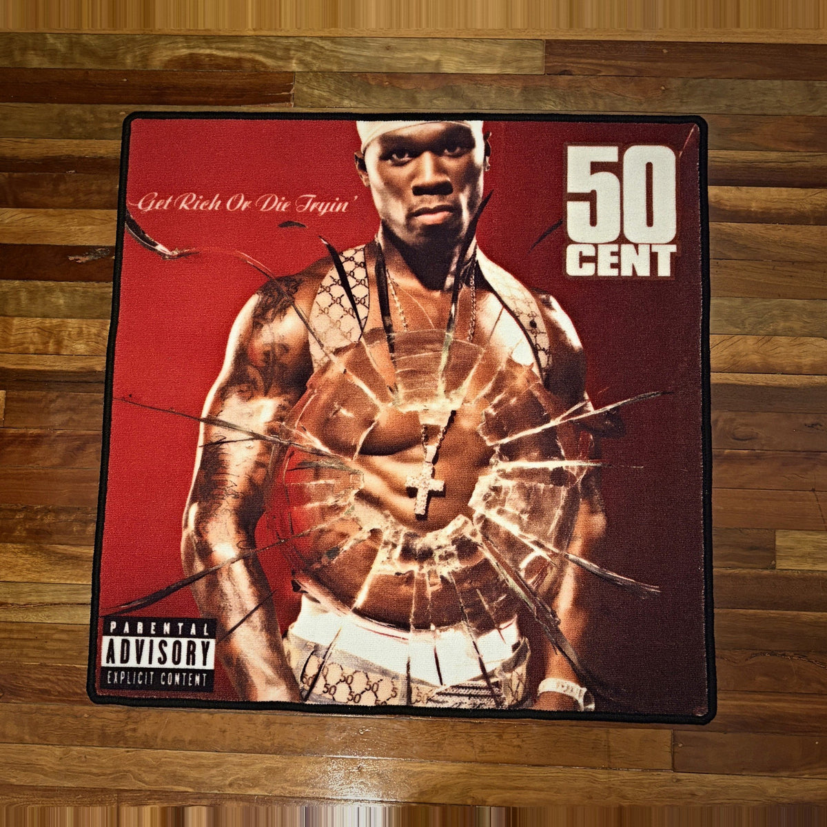 50 Cent - Get Rich or Die Tryin' - 1x1m Rug