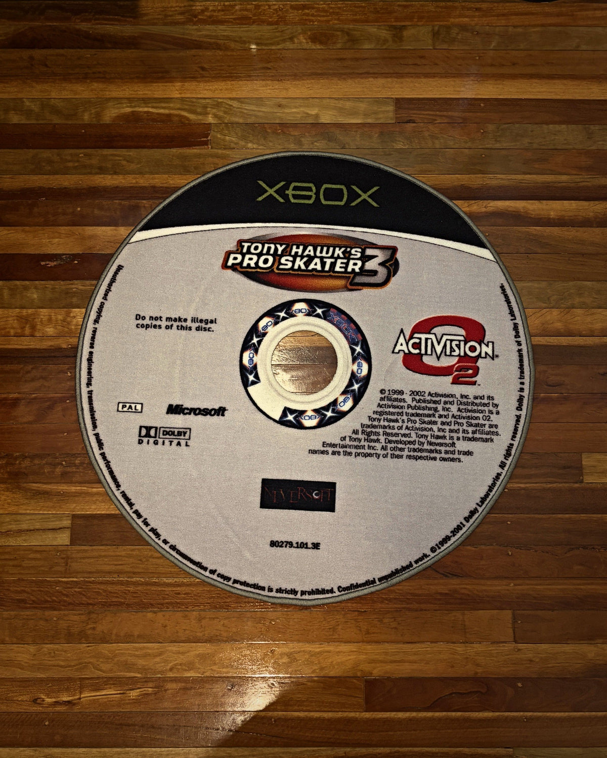 Tony Hawk's Pro Skater 3 (Xbox) - 1m Disc Rug