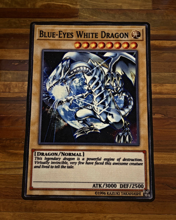 Yu-Gi-Oh! Card Rug Duo — Blue-Eyes White Dragon + Card Back