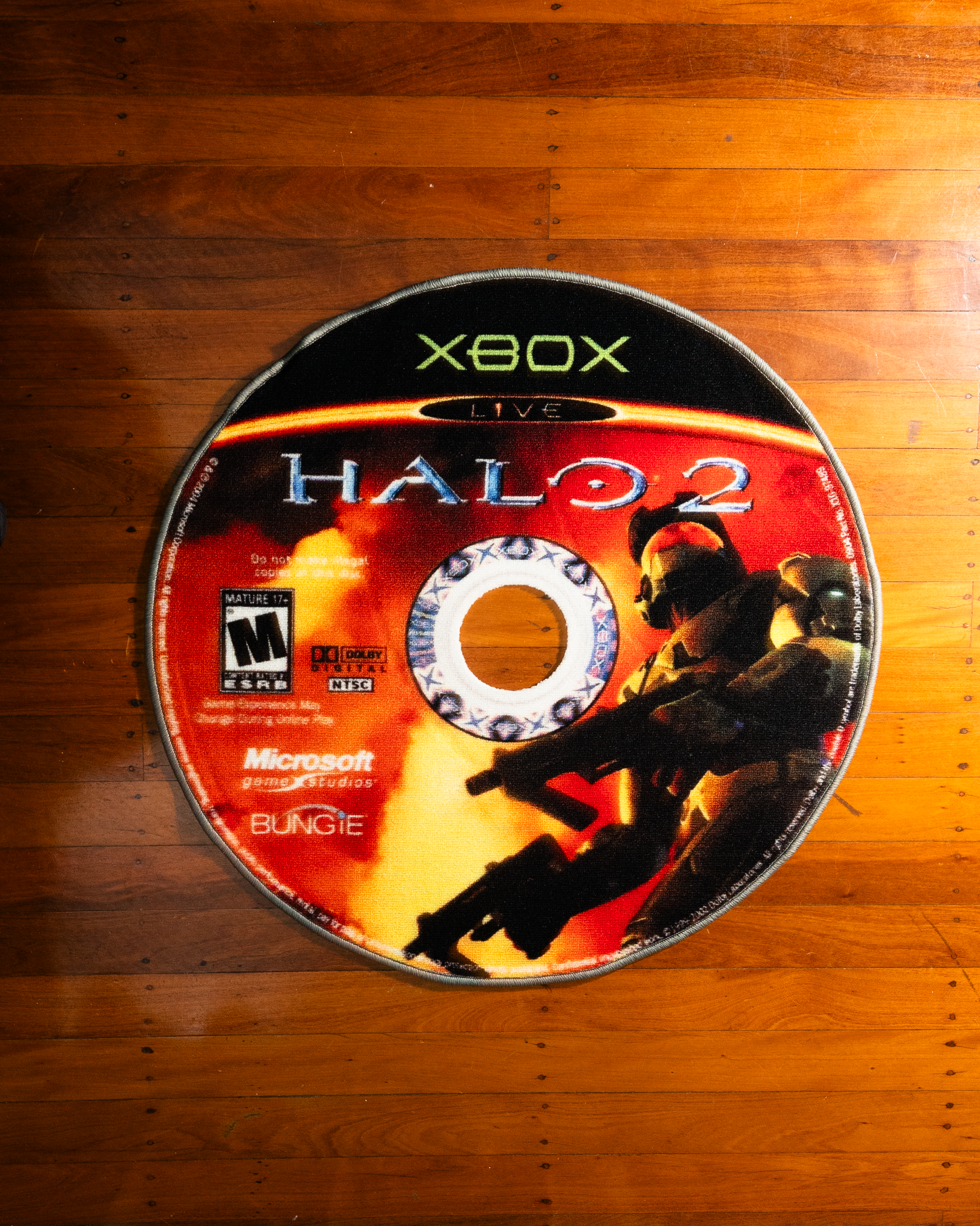 Halo 2 - Xbox Disk Rug 1m x 1m rug — Disk & Circle 90cm Rugs