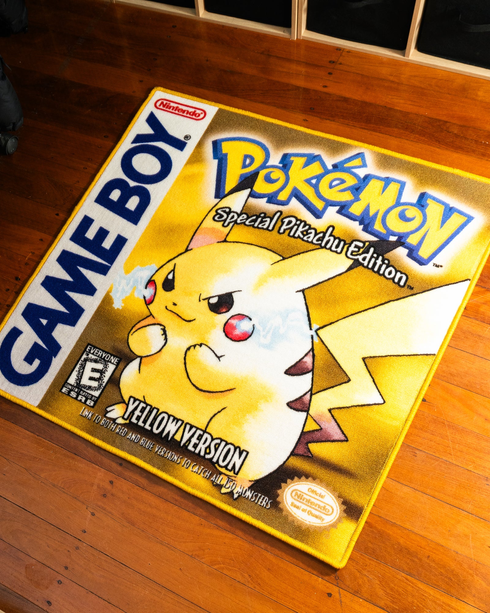 Pokémon Yellow Special Pikachu Edition rug — XP Rugs Drop 001 hero