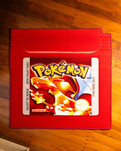 Pokémon Red Gameboy Cartridge - 1x1m Cartridge Rug