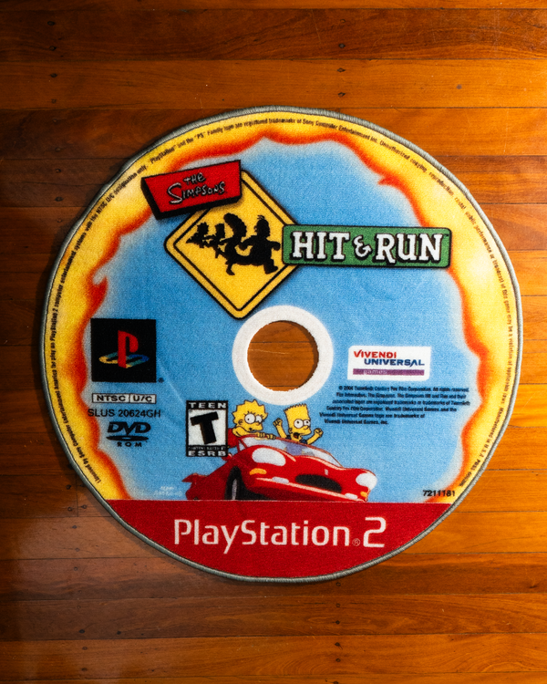 The Simpsons: Hit & Run PS2 — 90cm Disk Rug
