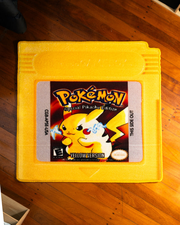 Pokémon Yellow Gameboy Cartridge - 1x1m Cartridge Rug