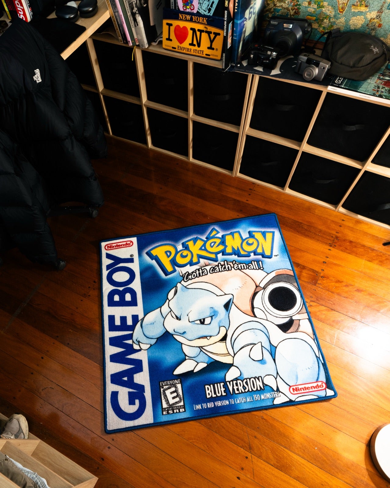 Pokémon Blue Gameboy Box Art rug — XP Rugs Drop 001